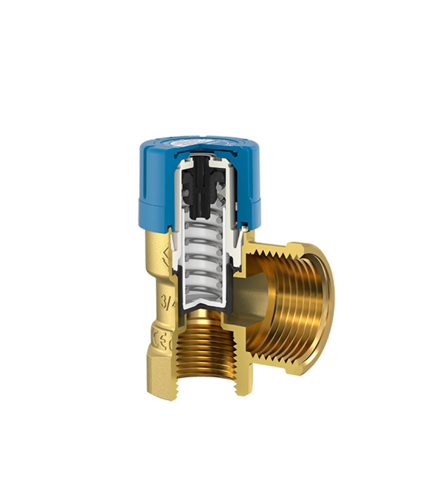 Запобіжний клапан Flamco Prescor B для водопостачання 1/2" х 1/2", 6 бар