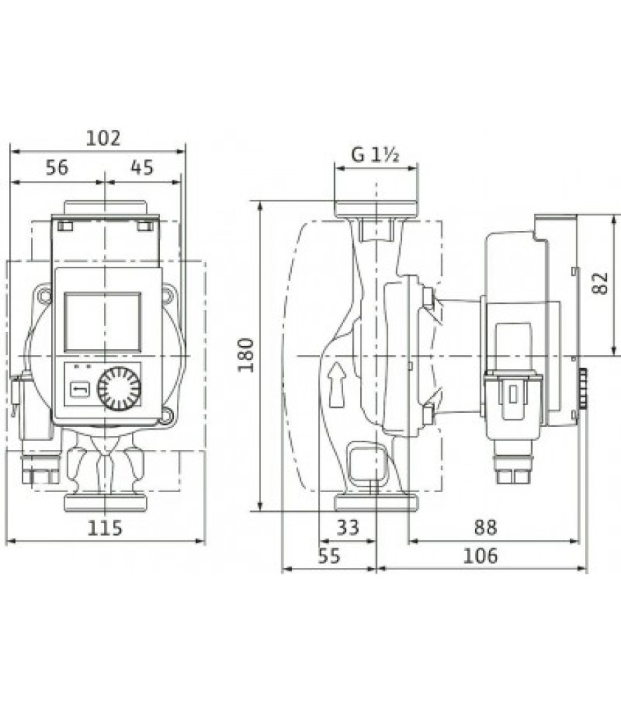Циркуляційний насос Wilo Stratos PICO-Z 20/0,5-4