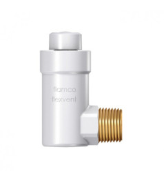 Повітрявідвідник Flamco Flexvent H 1/2", білий кутовий