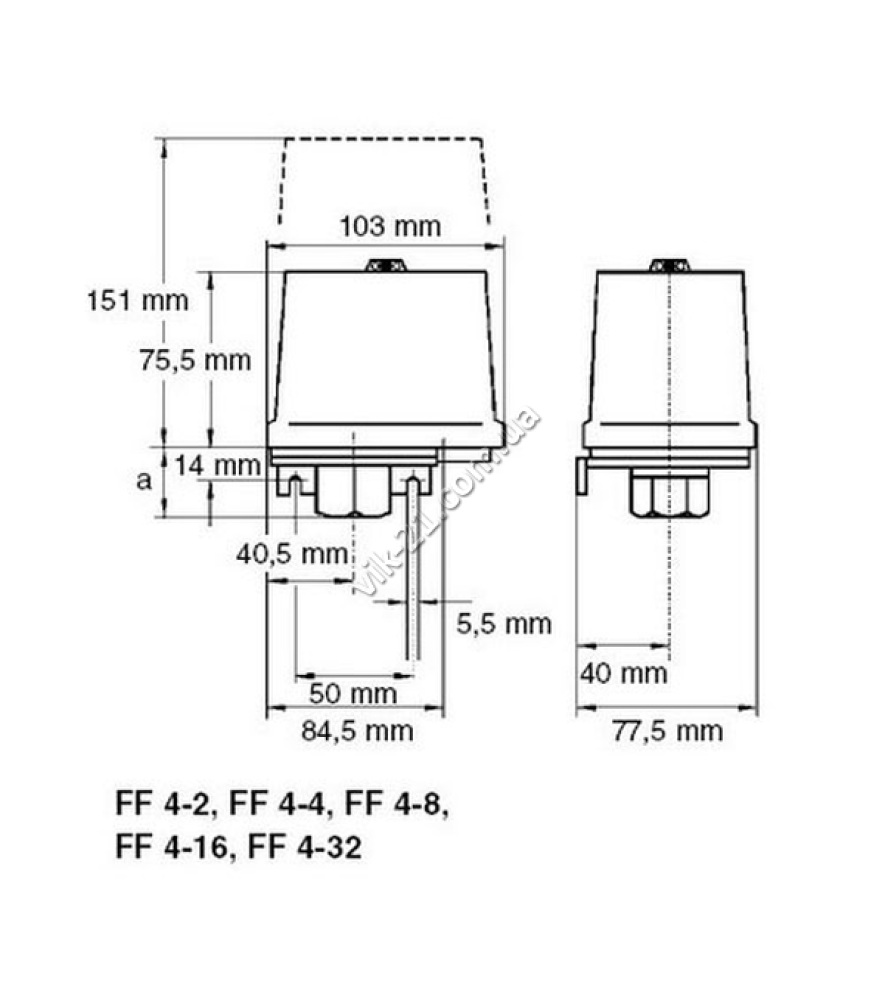 Реле тиску Grundfos F 4-16 DAY 1-16 bar