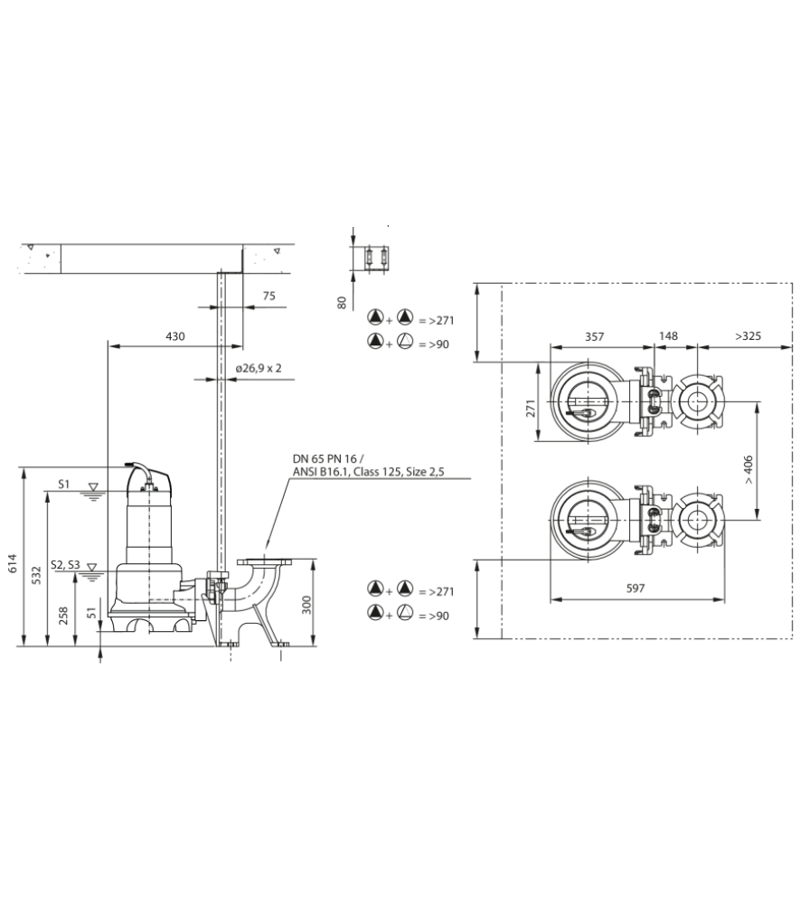 Каналізаційний насос Wilo Rexa UNI V06/M15-523/P