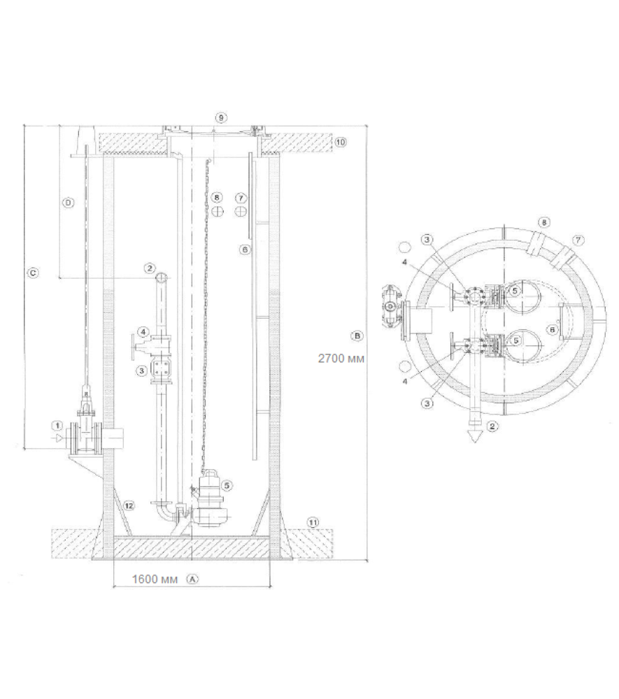 Комплектна КНС Wilo CW Line 1600/2700 PRO ATEX